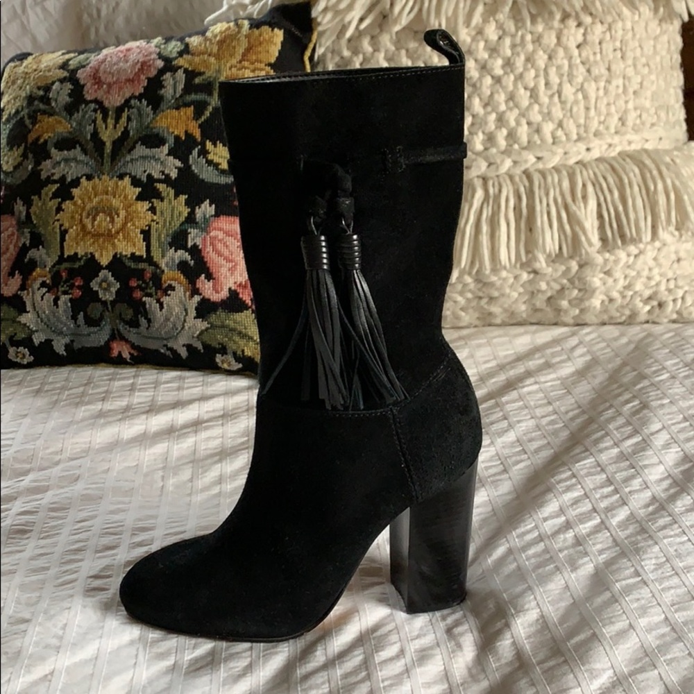 Vince Camuto ‘Fermel’ Tassel Black Suede Boots